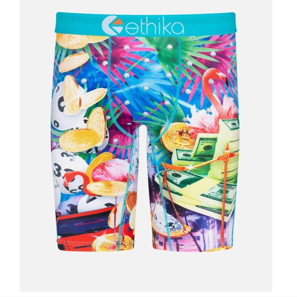 MENS ETHIKA MIAMI BALLIN BOXER NWT. SZ:L